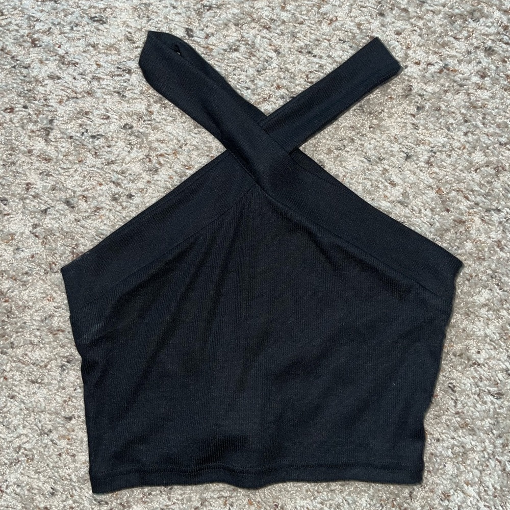 Black crop top
